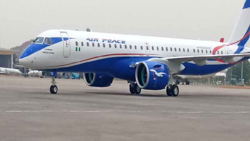 Air Peace Operates Embraer 195-E2 Aircraft To Douala, Ibadan, August