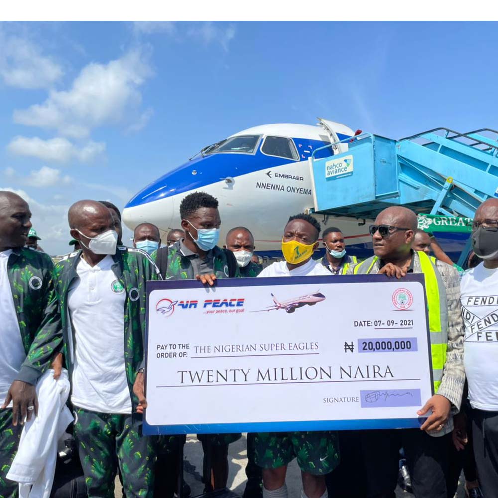 Air Peace’s Embraer 195-E2 Aircraft Serves Super Eagles