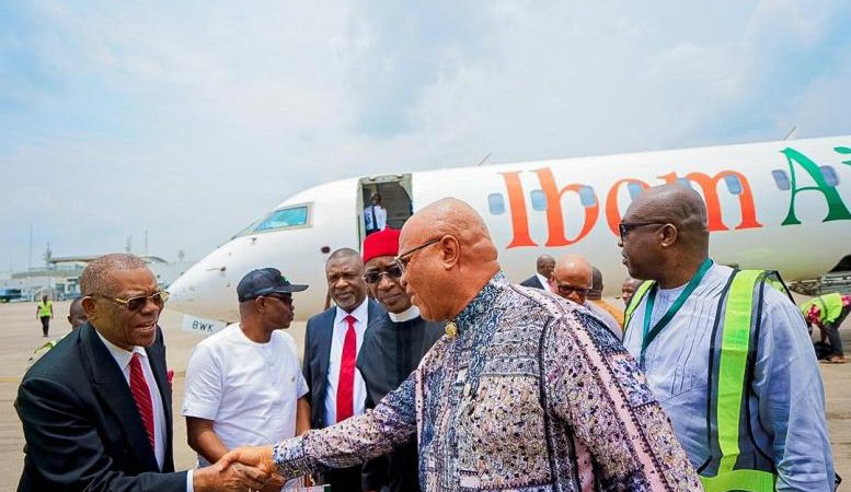 For The First Time, Akwa Ibom Governor Travels With Ibom Air