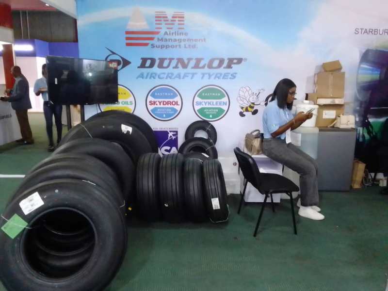 AMSL Samples Quality Dunlop Aircraft Tyres, Others At 7th Aviation Africa Summit