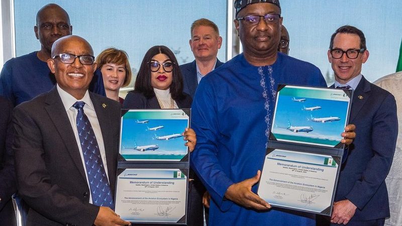 MRO, Training Development Feature In Strategic MoU Signed With Boeing By Nigeria