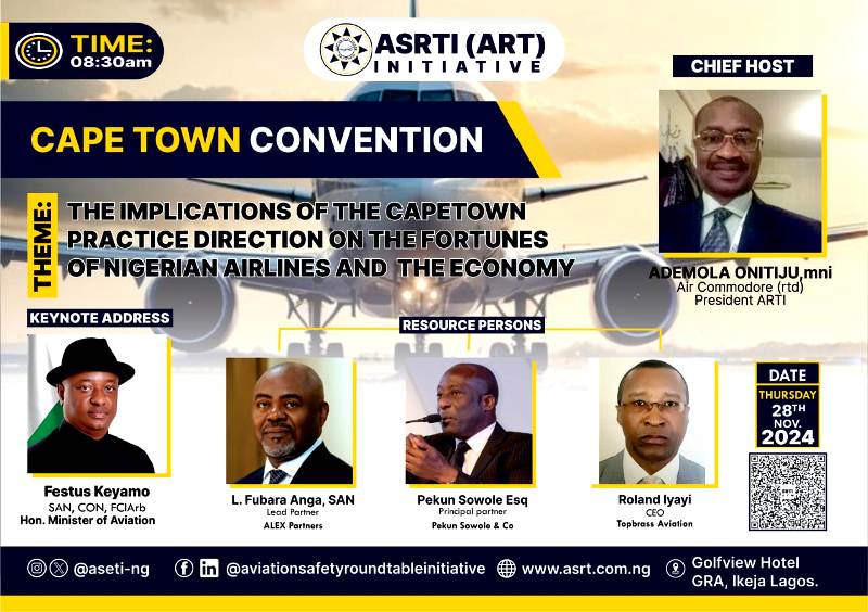 ASRTI BBM To Examine Implications Of Cape Town Practice Direction On Aviation Sector