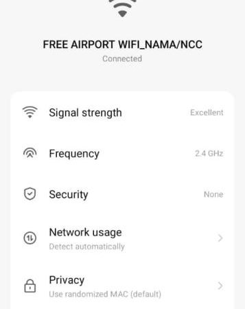 NAMA Confirms Effectiveness Of WiFi Services At Airports