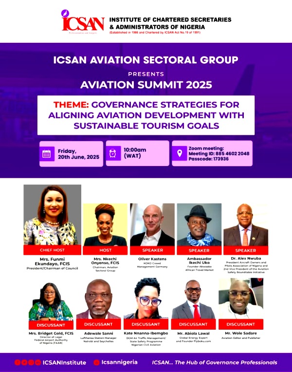 ICSAN To Hold Summit On Aviation Development Alignment With Tourism