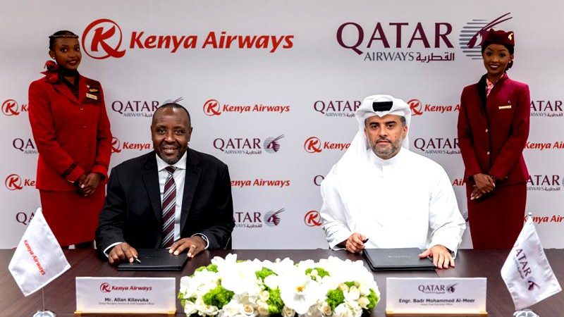 Qatar Airways, Kenya Airways Ink A Strategic Partnership