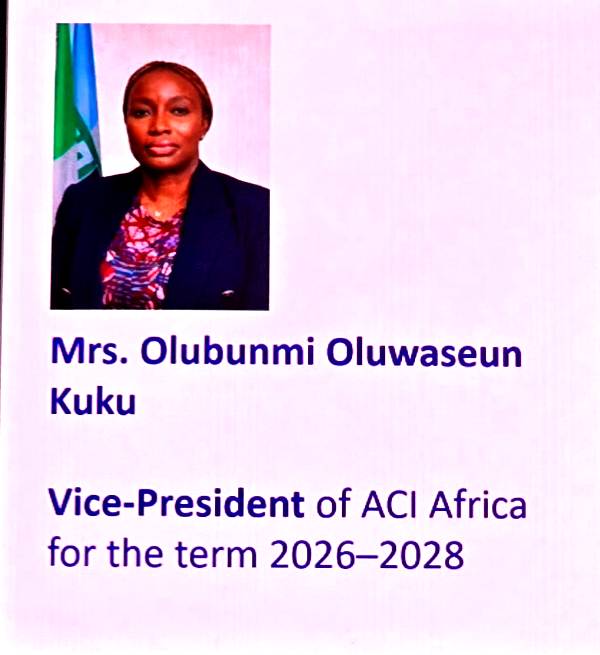 Olubunmi Kuku Elected VP, ACI Africa, Permanent Member, World Governing Board