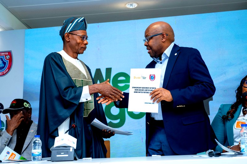 Ibom Air, Akwa United Football Club Sign Strategic Partnership