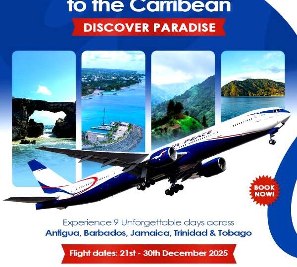 Air Peace Launches Monthly Schedule Charter Flights To Antigua, Barbados, Jamaica, Trinidad & Tobago