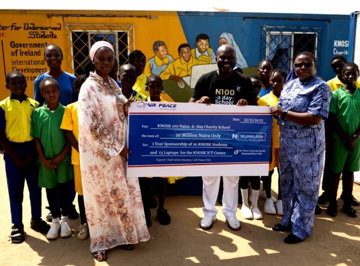 Air Peace Supports KNOSK 100-Naira-A-Day School