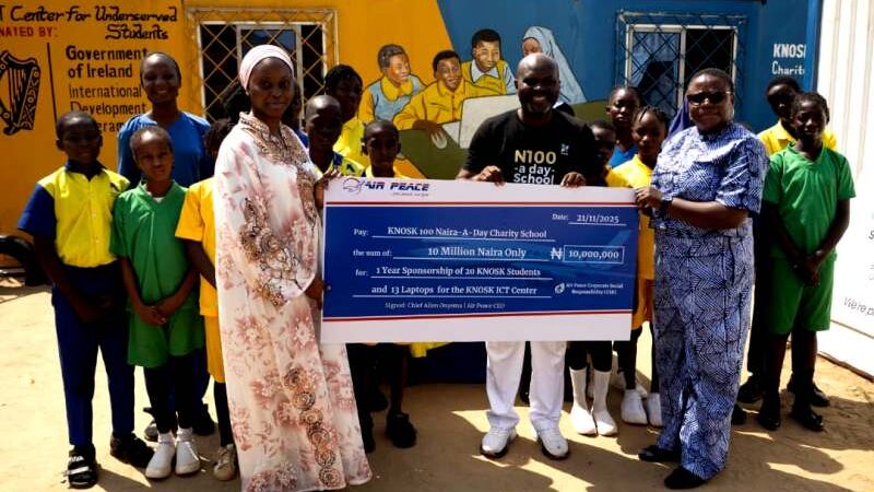 Air Peace Supports KNOSK 100-Naira-A-Day School