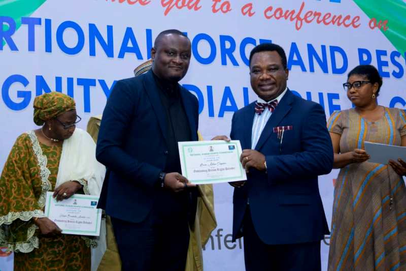 Onyema Unveiled As Distinguished Human Rights Defender At NHRC 30th Anniversary Gala