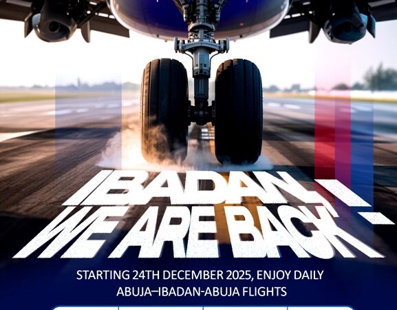 Air Peace Resumes Daily Ibadan–Abuja Flights December 24, Fares From ₦95,000