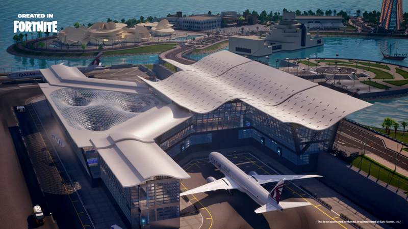 Flag Carrier Of Qatar Launches Its First-Ever Digital Destination In Fortnite