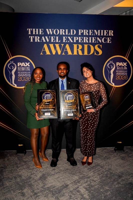 Ethiopian Airlines Wins Three Prestigious Titles At 2026 PAX Readership Award