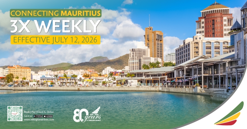 Ethiopian Airlines To Launch Direct Flights To Mauritius, Boosting Regional Connectivity
