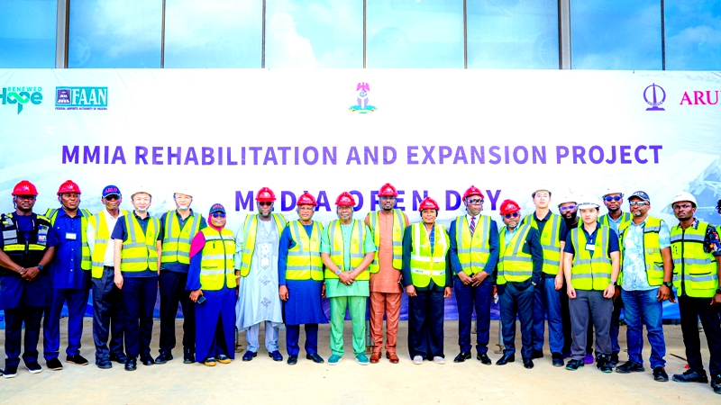 MMIA Terminal 1: FAAN, CCECC Mark Completion Of Land-Side Bridge Concrete Works